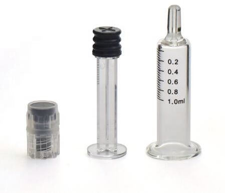 स्ट्रेट एज मेडिकल शॉकप्रूफ 3ML ग्लास सिरिंज