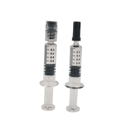 Luer Head Coloured Plunger Cotton 0.5ml Borosilicate Glass Syringe