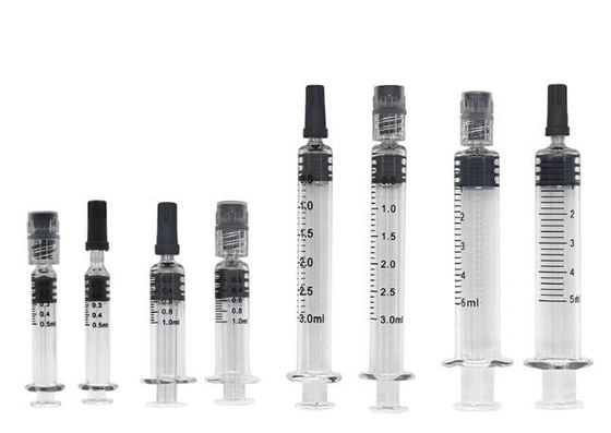 Refillable डिस्पोजेबल ग्लास सीरिंज