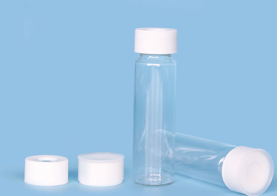 ट्यूबलर यूवी प्रोटेक्शन ट्रांसपेरेंट GPI 40ml ग्लास शीशियाँ