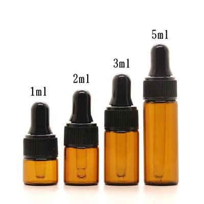 संमिलित टिप Tamperproof 15ml ग्लास ड्रॉपर की बोतलें